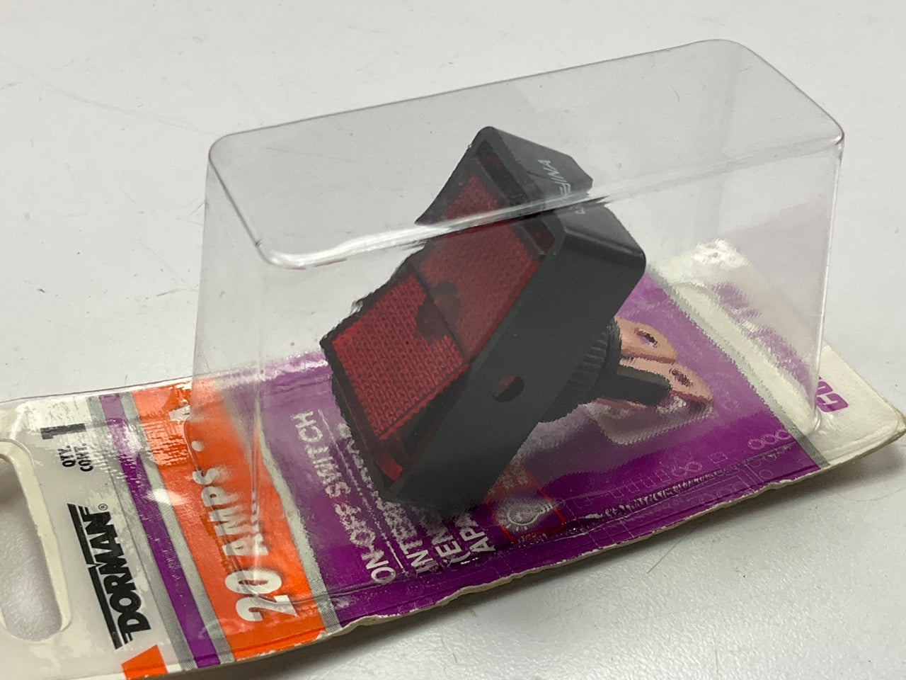 Dorman 85945 Red Glow Rectangular Style - Jumbo Rocker Switch 12V 20A