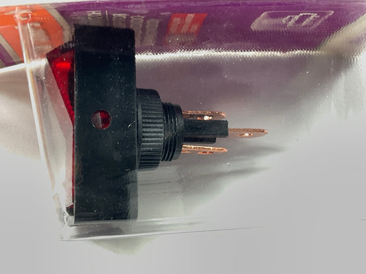 Dorman 85945 Red Glow Rectangular Style - Jumbo Rocker Switch 12V 20A