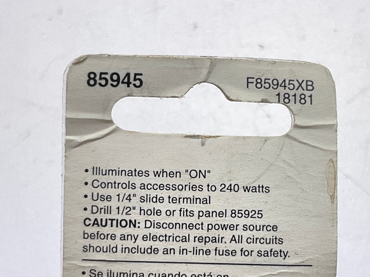 Dorman 85945 Red Glow Rectangular Style - Jumbo Rocker Switch 12V 20A