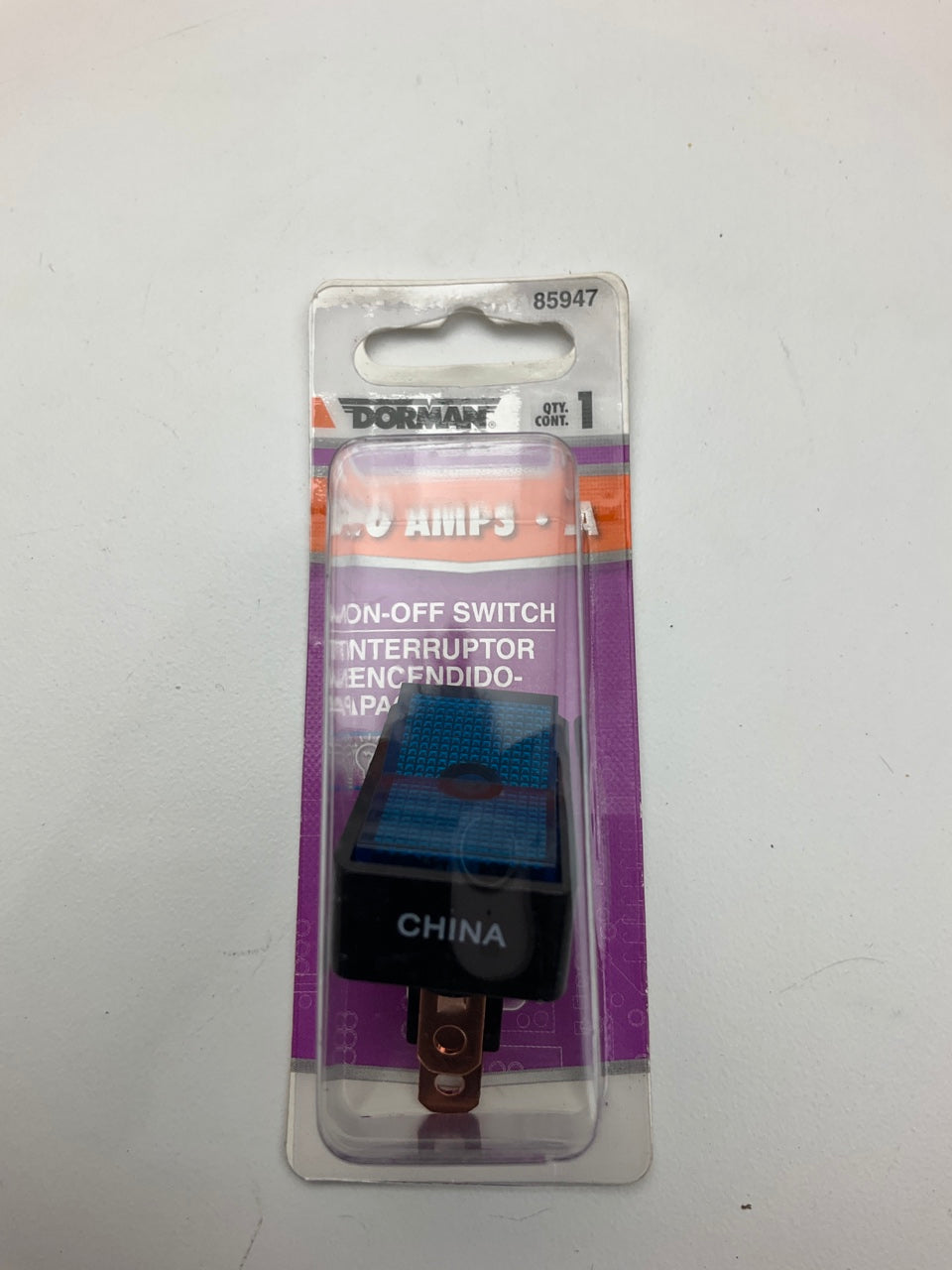 Dorman 85947 Blue Glow Rectangular Style On-Off Rocker Switch - 20 Amp