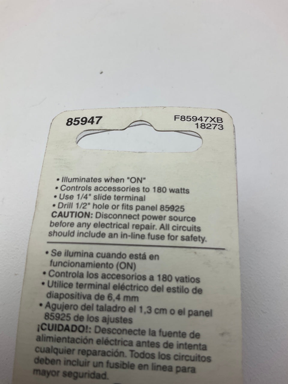 Dorman 85947 Blue Glow Rectangular Style On-Off Rocker Switch - 20 Amp