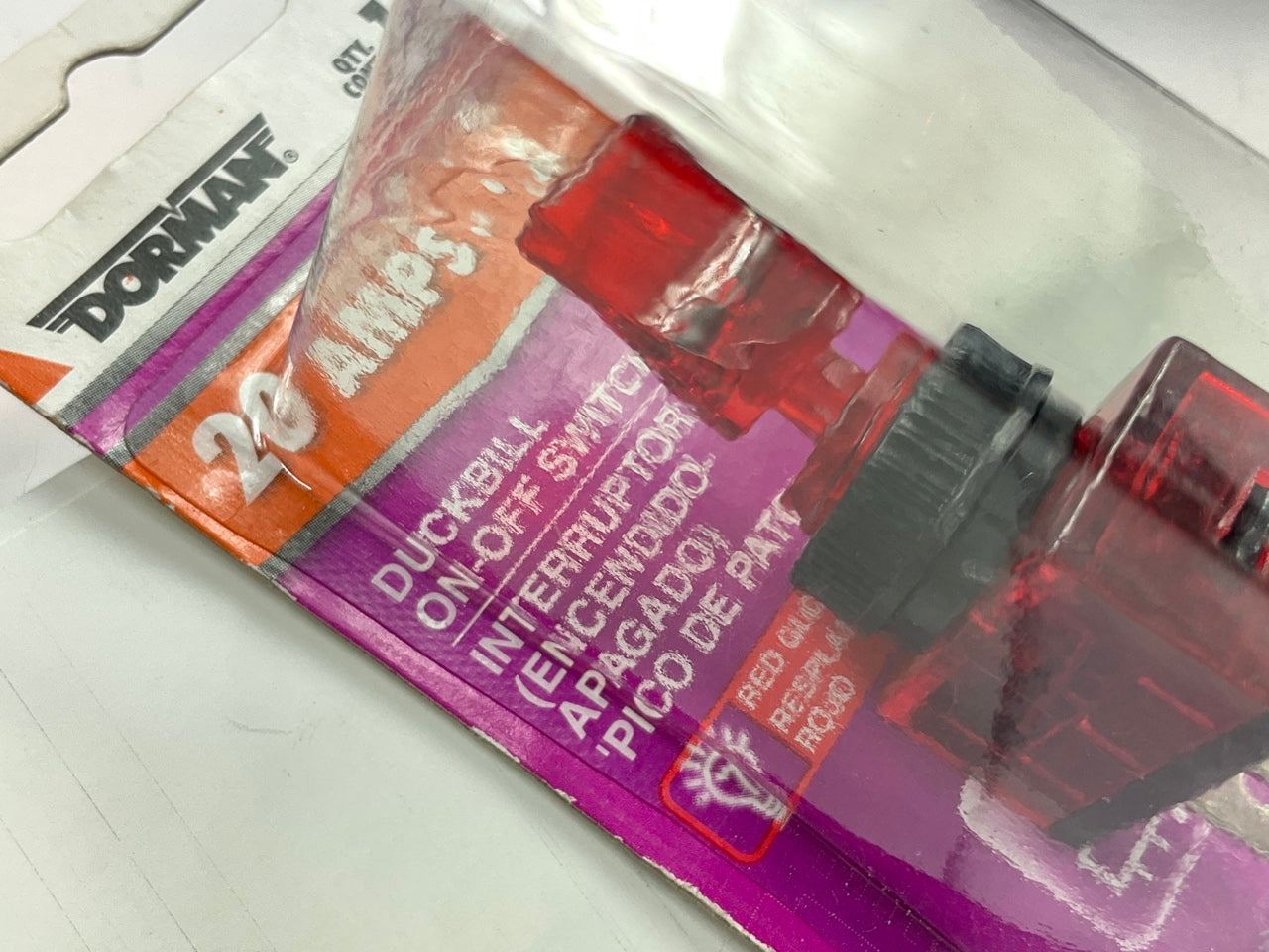 Dorman 85960 Duck Bill Red Glow On-Off Toggle Switch - 12V 20A