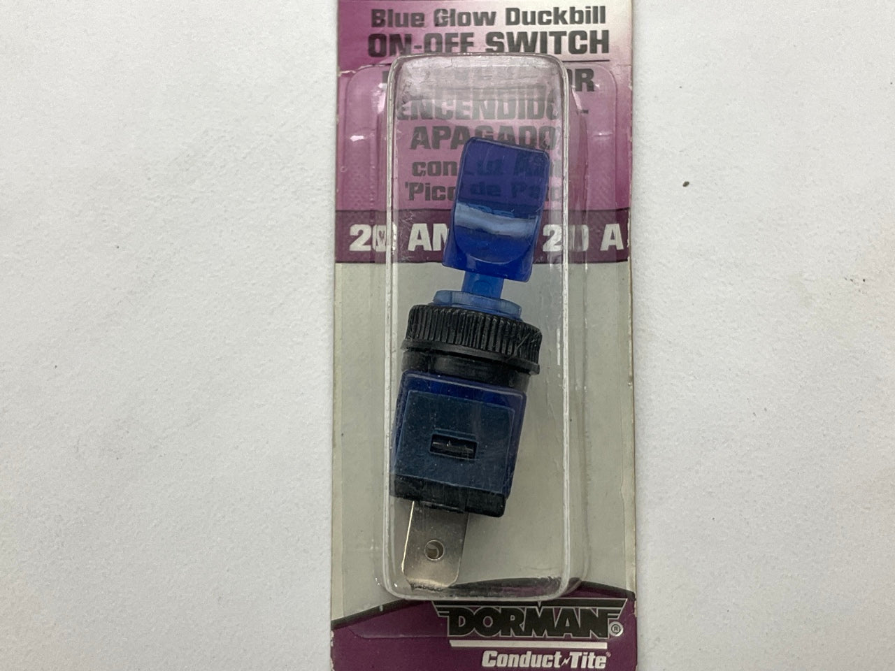 Dorman 85962 Blue Glow Duck Bill Toggle Switch, 12V 20-Amp