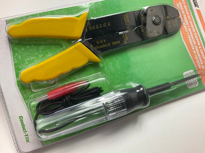 Dorman 86240 Electric Circuit Tester Kit + Crimper & Wire Stripper Tool