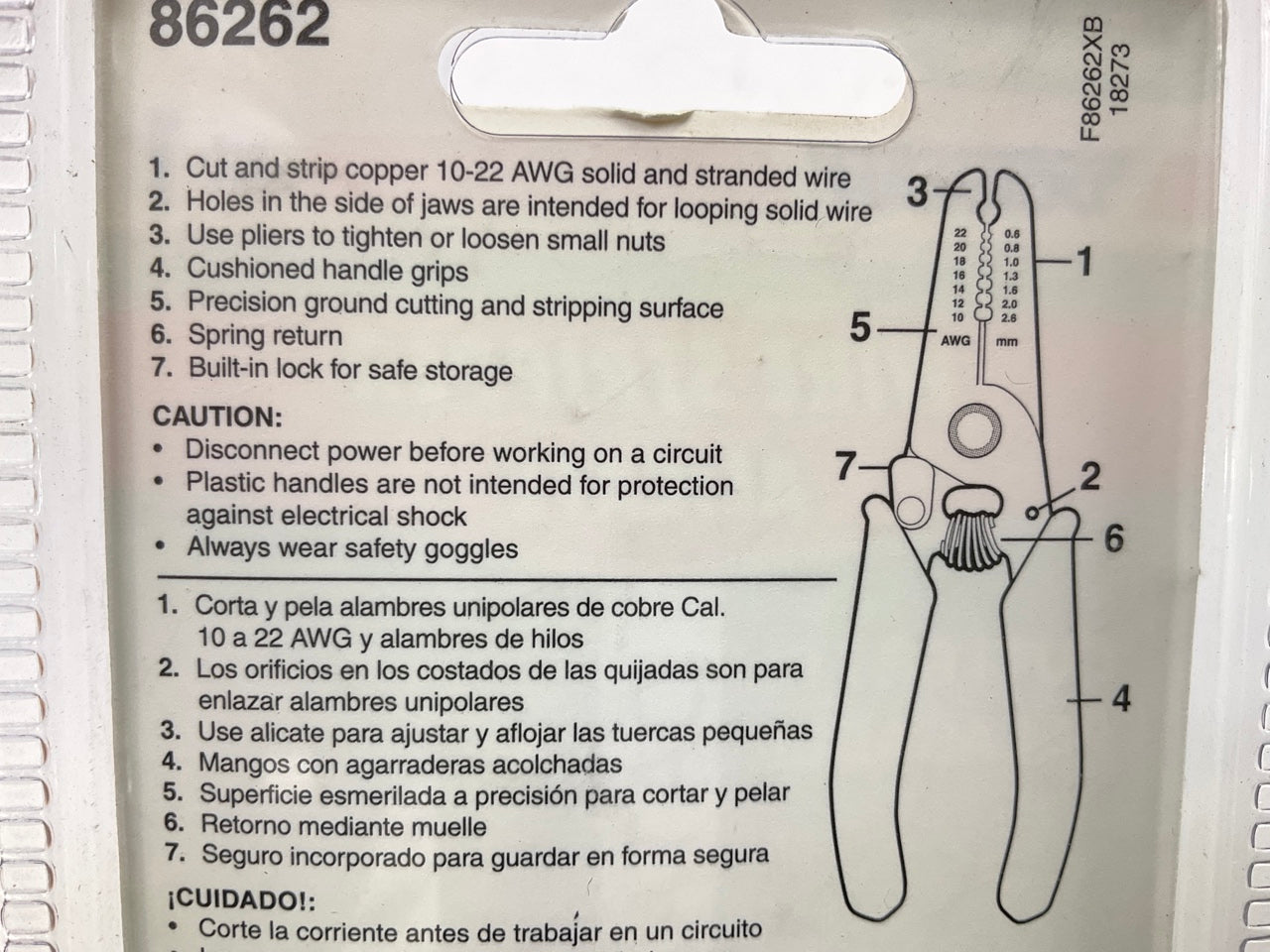 Dorman 86262 Wire Cutter/Stripper - 10-22 AWG