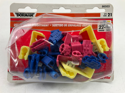 Dorman 86503 22-10 Gauge Quick Splice Connector Assortment, 21 Pcs