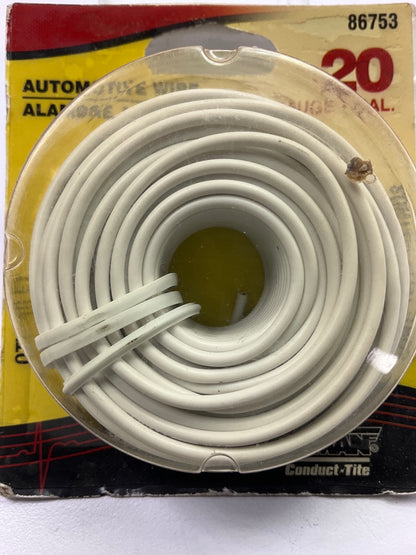 Dorman 86753 20 Gauge White Primary Wire - 20 Ft