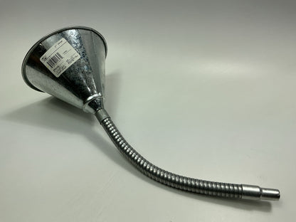 Dorman 5-1/2'' Diameter Steel Flexible Neck Funnel With 1/2'' ID #80 Mesh Screen.