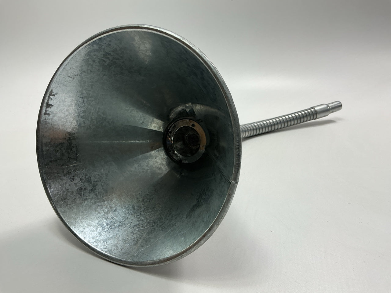 Dorman 5-1/2'' Diameter Steel Flexible Neck Funnel With 1/2'' ID #80 Mesh Screen.