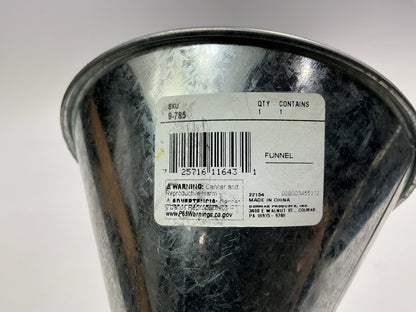 Dorman 5-1/2'' Diameter Steel Flexible Neck Funnel With 1/2'' ID #80 Mesh Screen.