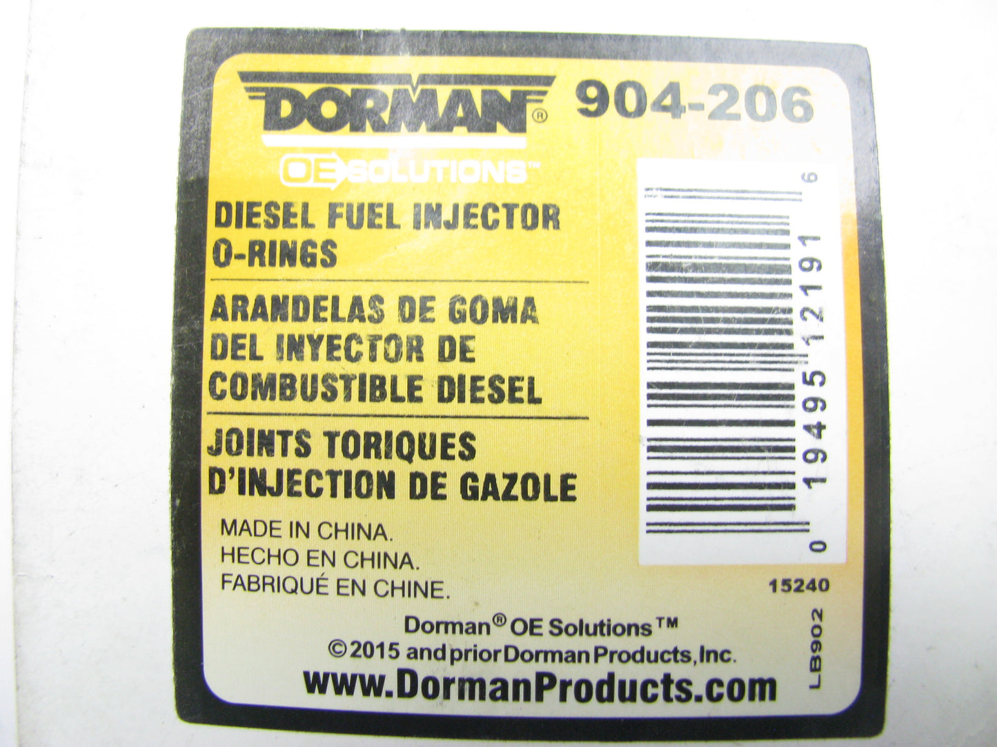 Dorman 904-206 Fuel Injector O-Ring Seal Kit