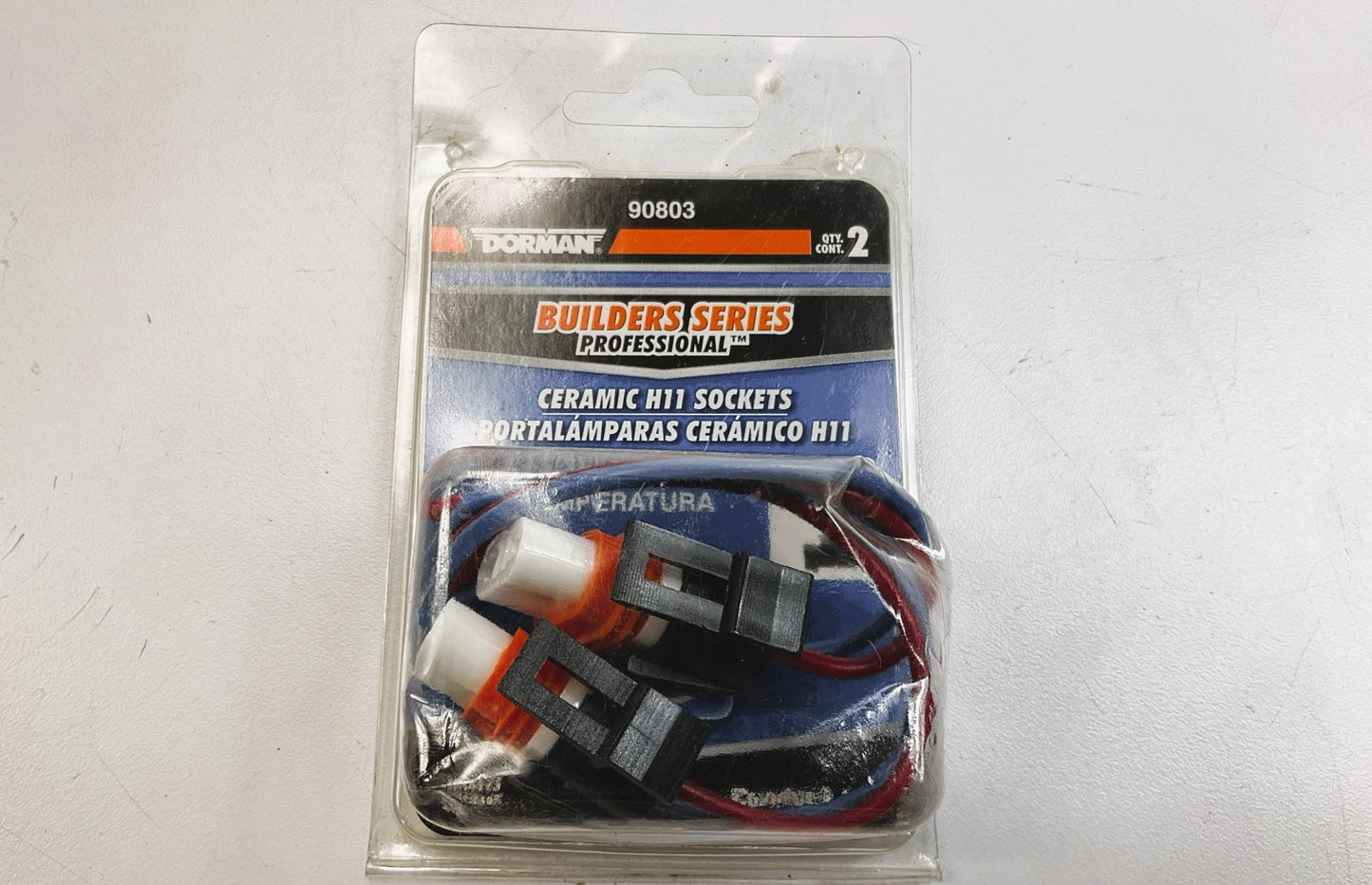 Dorman 90803 Headlight Socket, Low Beam H11 Ceramic Socket Pack Of 2
