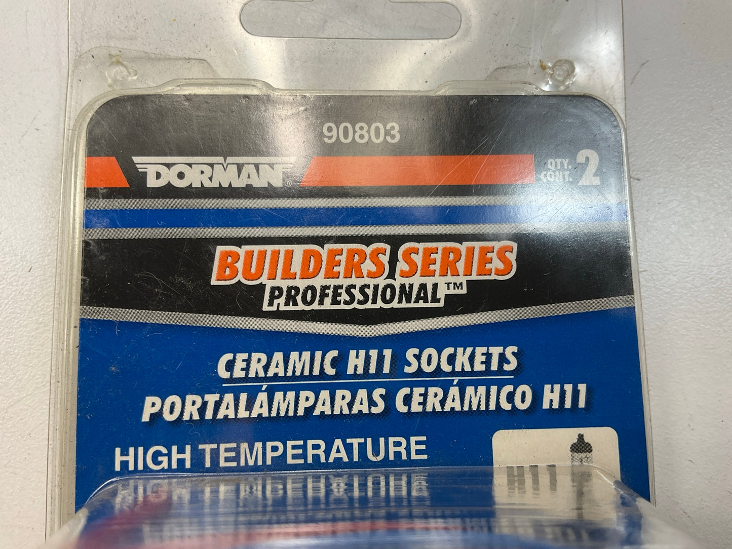 Dorman 90803 Headlight Socket, Low Beam H11 Ceramic Socket Pack Of 2