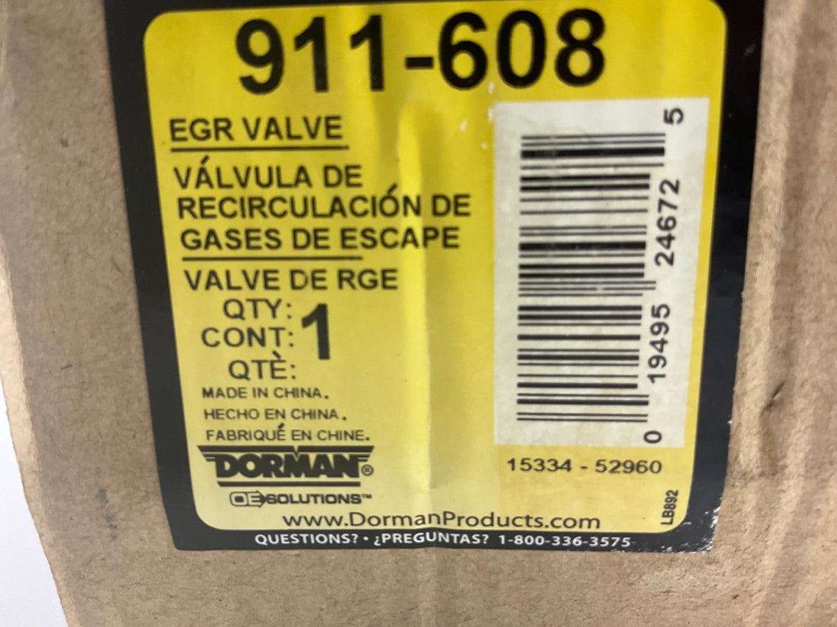 Dorman 911-608 Exhaust Gas Recirculation EGR Valve