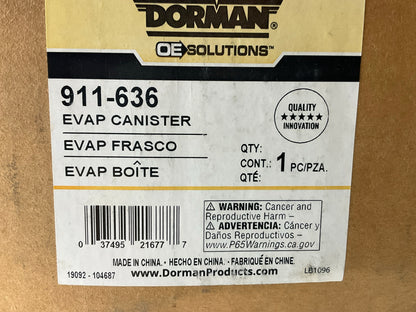 Dorman 911-636 Charcoal Fuel Vapor Canister 2000-2002 Prizm, Corolla