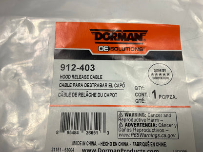 Dorman 912-403 Hood Release Cable  For 2013-2016 Ford Fusion