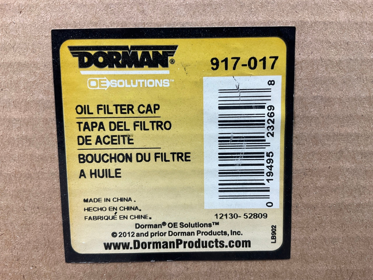 Dorman 917-017 Engine Oil Filter Housing Cap Cover