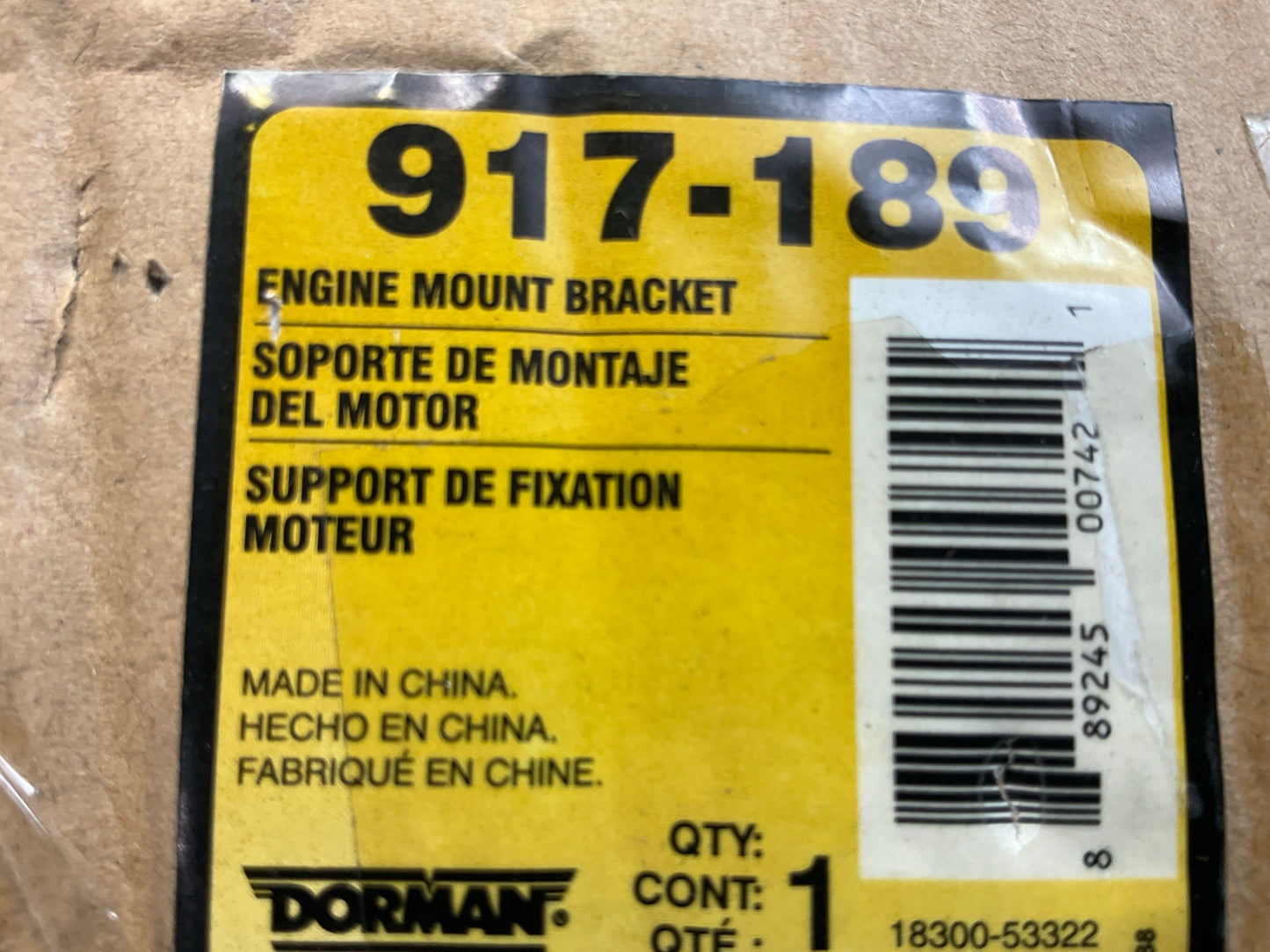 Dorman 917-189 Right Engine Mount Bracket