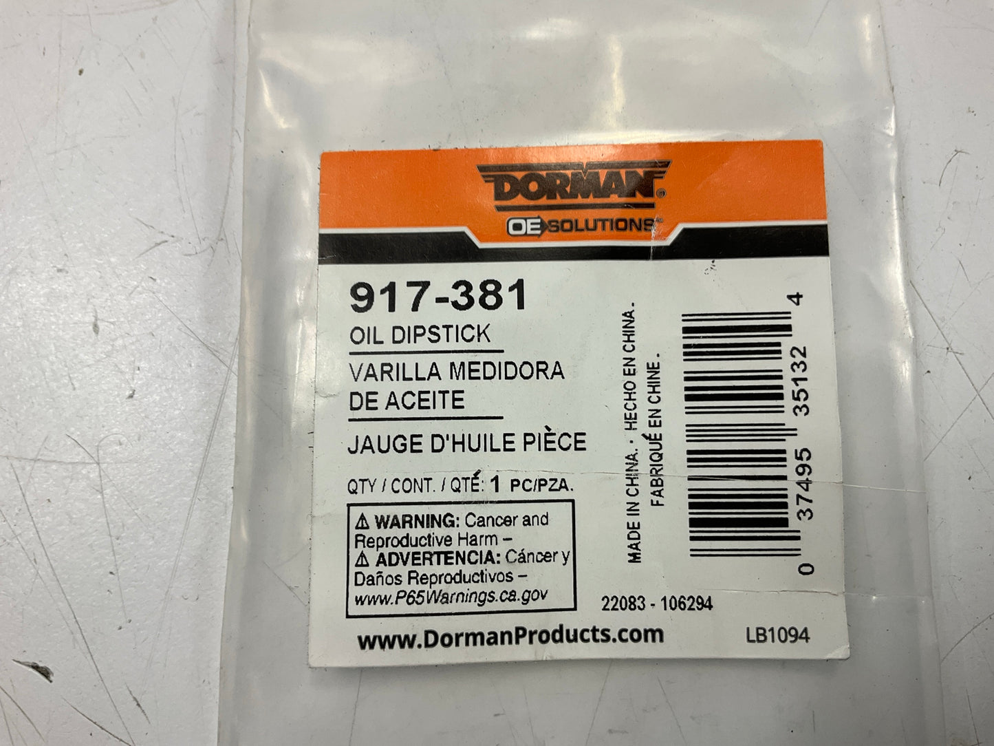 Dorman 917-381 Engine Oil Dipstick