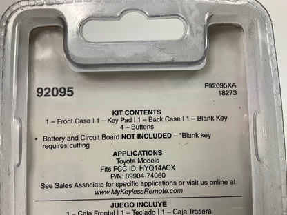 EMPTY SHELL ONLY - Dorman 92095 Keyless Entry Cover For 2013 Toyota Scion IQ