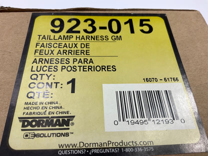 Dorman 923-015 Taillight Socket Harness