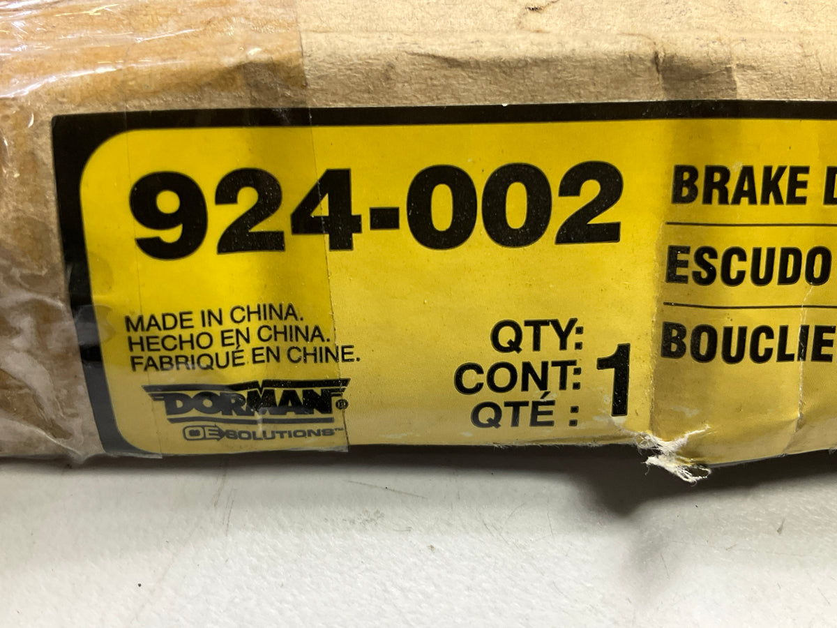 MISSING HARDWARE Dorman 924-002 Rear Brake Dust Shield Cover