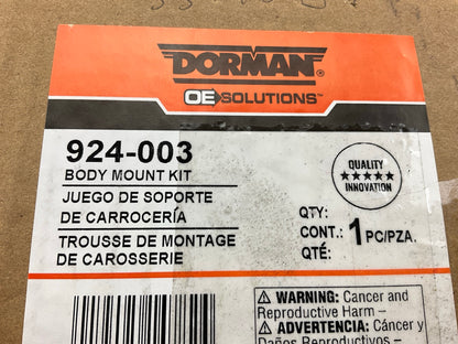 MISSING 1 BUSHING - Dorman 924-003 Body Mount Kit
