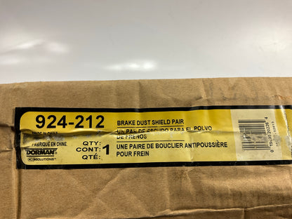 MISSING HARDWARE Dorman 924-212 Brake Backing Plate-Dust Shield Set