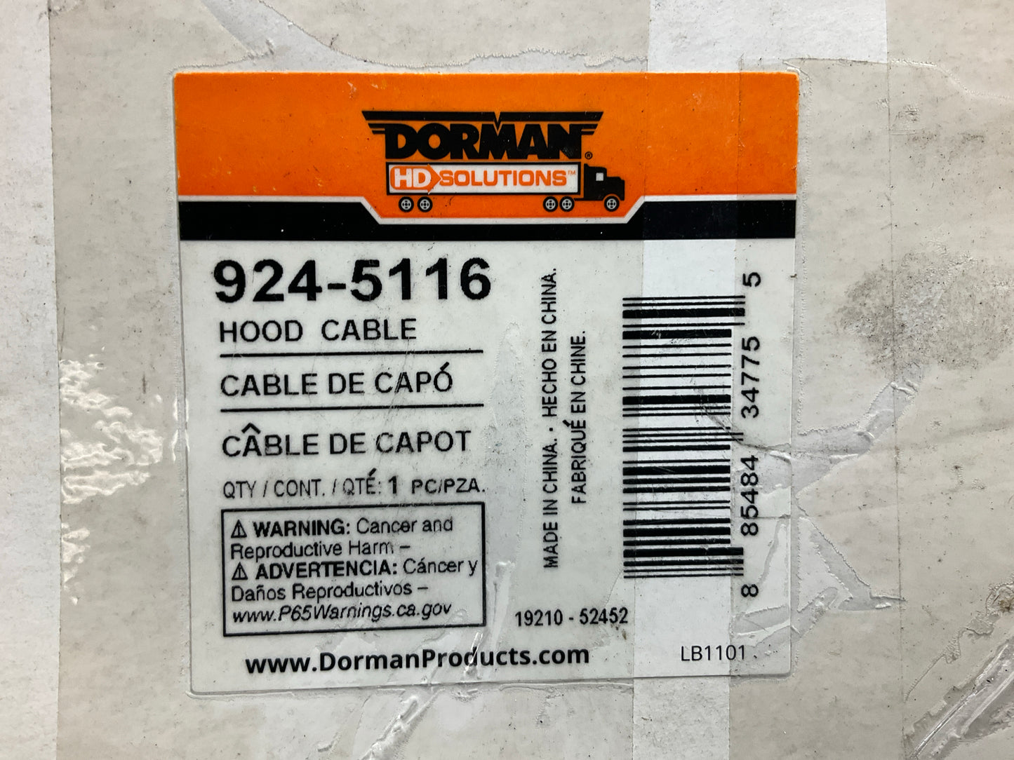 Dorman 924-5116 Hood Restraint Cable