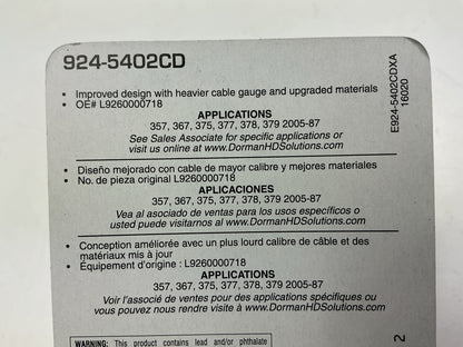 Dorman 924-5402CD Hood Restraint Cable Replaces OE # L9260000718