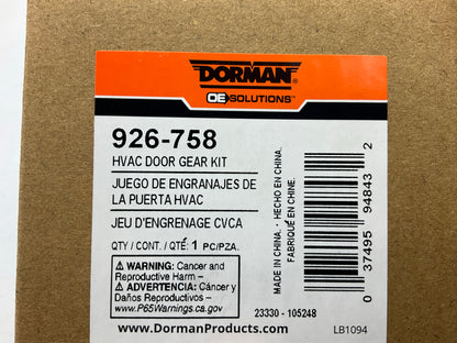 Dorman 926-758 HVAC Blend Door Gear Kit