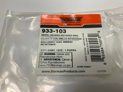 Dorman 933-103 Wheel Bearing Retaining Ring