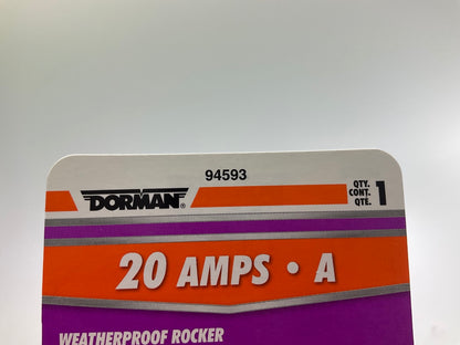 Dorman 94593 12V Weatherproof Universal Rocker Switch, 20 Amp
