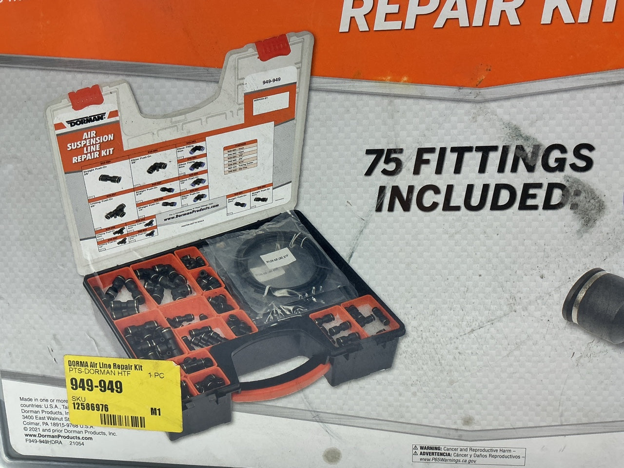 Dorman 949-949 Air Suspension Line Repair Kit: Fittings, Tubing, Tubing Cutter