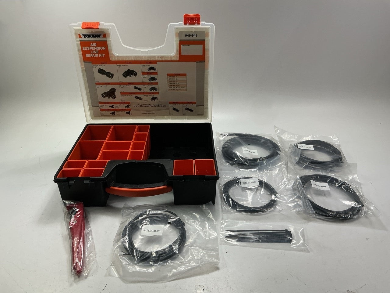 Dorman 949-949 Air Suspension Line Repair Kit: Fittings, Tubing, Tubing Cutter
