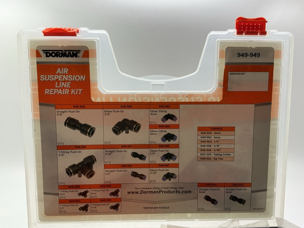 Dorman 949-949 Air Suspension Line Repair Kit: Fittings, Tubing, Tubing Cutter