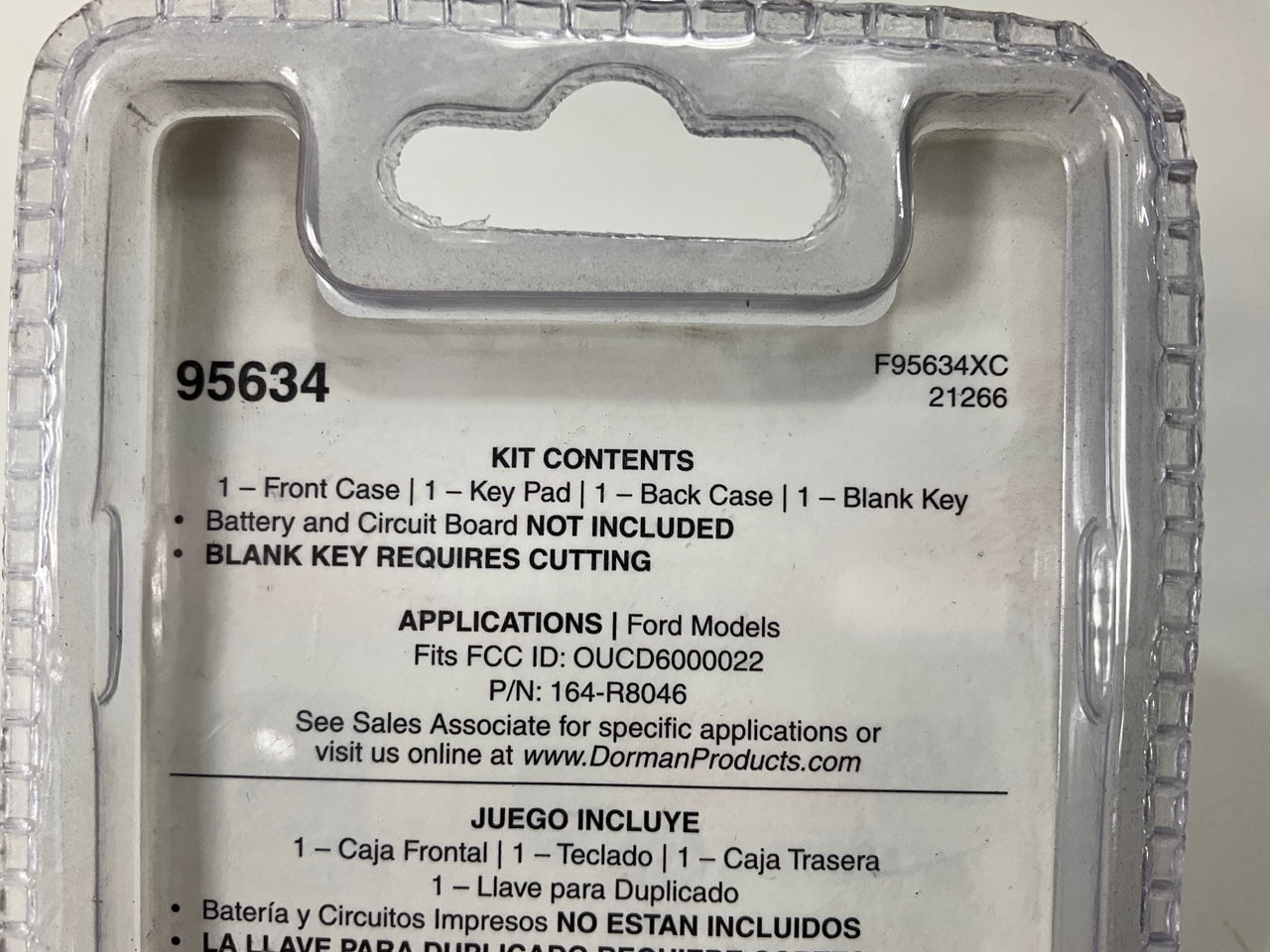 EMPTY CASE CASE ONLY - Dorman 95634 Keyless Entry Remote / Fob Case Cover