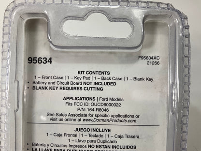 EMPTY CASE CASE ONLY - Dorman 95634 Keyless Entry Remote / Fob Case Cover