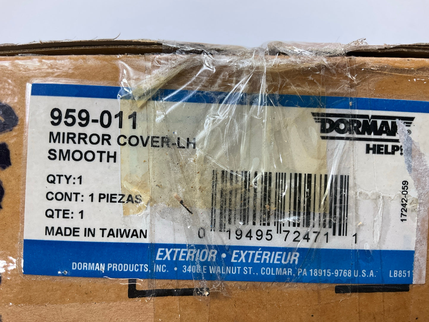 Dorman 959-011 Left Mirror Cover 6L2Z17D743AA, 6L5Z17D743AA