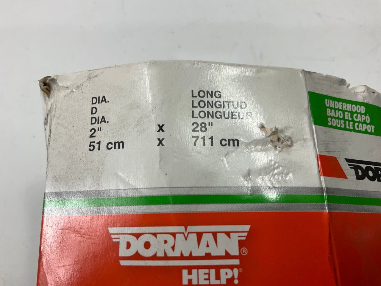 Dorman 96034 Carburetor Pre-Heater Hose Tube 2'' X 28'' - Paper/ Aluminum