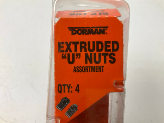 Dorman 961-315 Clip Nuts Assortment Pack - U-Type - M6-1.0, M8-1.25