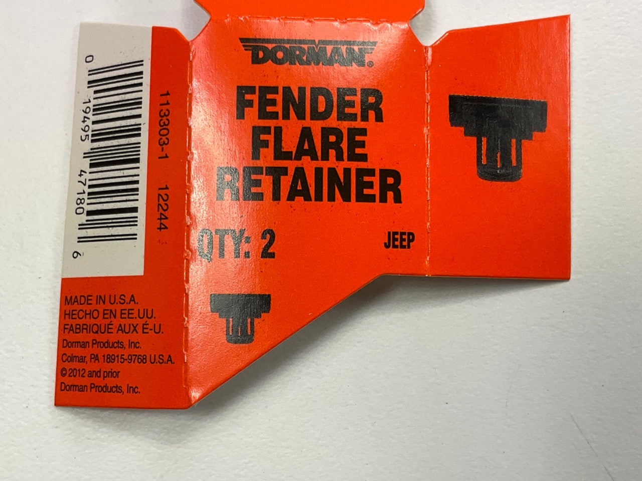 Dorman 963-206 Fender Molding Retainer Clips, Pair