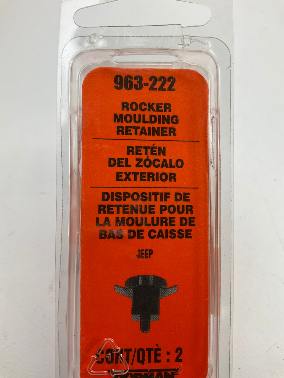 Dorman 963-222 Moulding Retainer Clips - 2 PACK