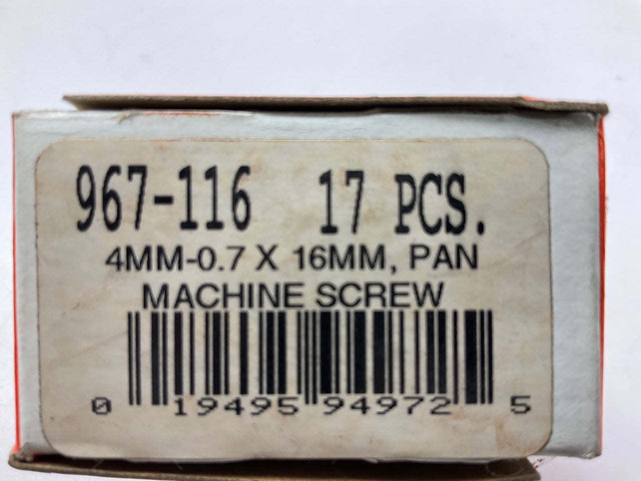 (17) PCS - Dorman 967-116 4mm-0.7x16mm Pan Head Machine Screws