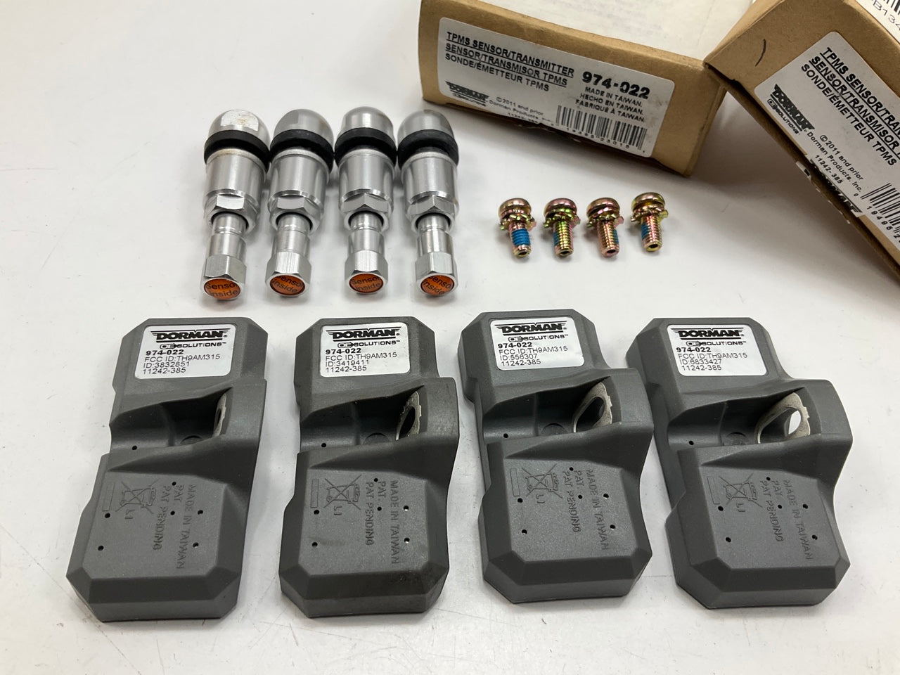 (4) Dorman 974-022 TPMS Tire Pressure Monitor Sensor