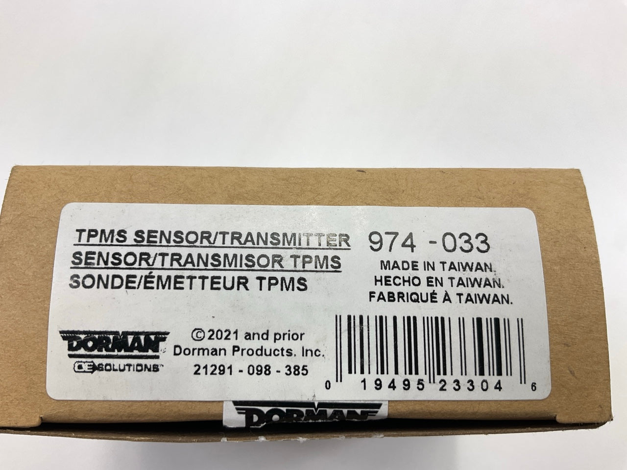 Dorman 974-033 Tire Pressure Monitoring System (TPMS) Sensor