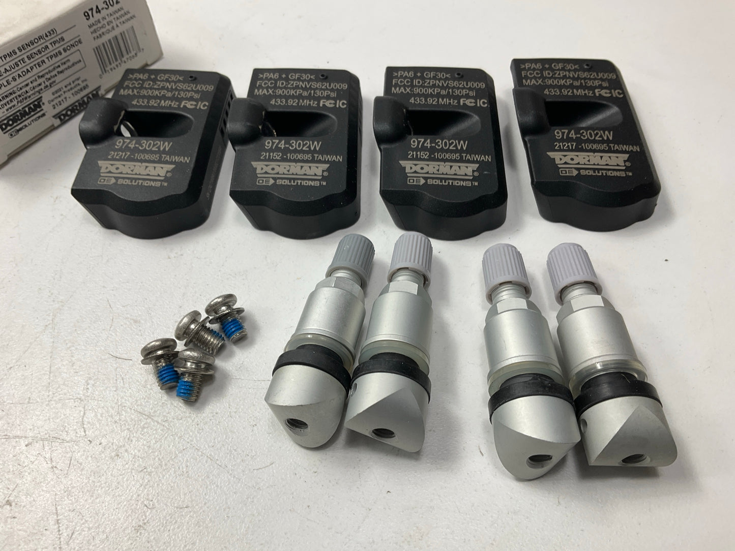 (4) Dorman 974-302 TPMS Tire Pressure Monitor Sensor