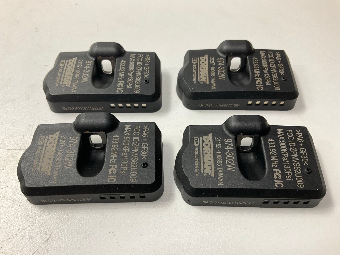 (4) Dorman 974-302 TPMS Tire Pressure Monitor Sensor