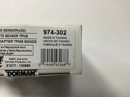 (4) Dorman 974-302 TPMS Tire Pressure Monitor Sensor