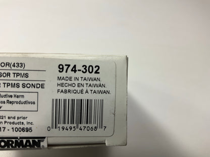 Dorman 974-302 TPMS Tire Pressure Monitor Sensor